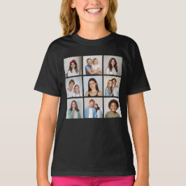 Camiseta Crea tu propio collage de 9 fotos