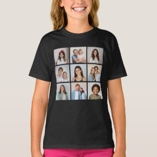 Camiseta Crea tu propio collage de 9 fotos
