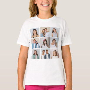 Camiseta Crea tu propio collage de 9 fotos
