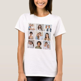 Camiseta Crea tu propio collage de 9 fotos