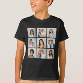 Camiseta Crea tu propio collage de 9 fotos