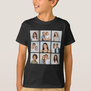 Camiseta Crea tu propio collage de 9 fotos