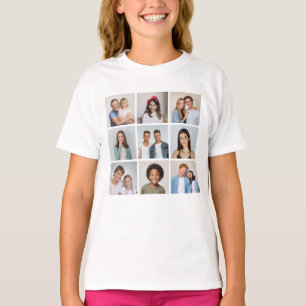 Camiseta Crea tu propio collage de 9 fotos