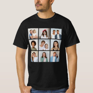 Camiseta Crea tu propio collage de 9 fotos