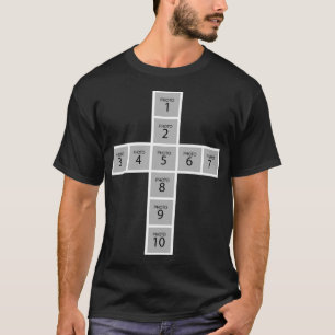 Camiseta Crea tu propio collage de fotos de 10 cruces crist