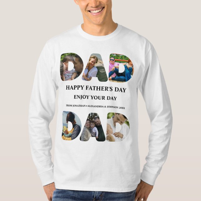 Camiseta Crea tu propio collage de fotos del Día 6 de los p (Anverso)