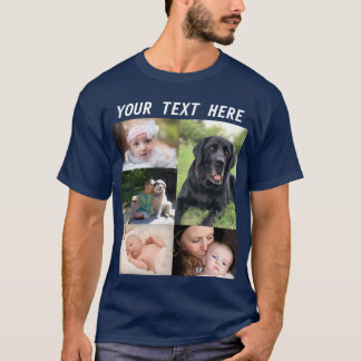 Camiseta Crea tu propio collage de fotos familiares