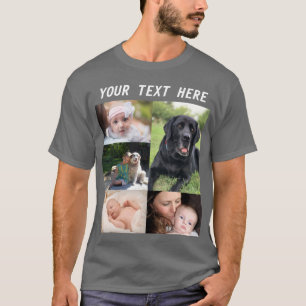 Camiseta Crea tu propio collage de fotos familiares
