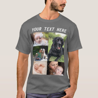 Camiseta Crea tu propio collage de fotos familiares