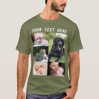 Camiseta Crea tu propio collage de fotos familiares