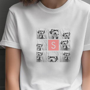 Camiseta Crea tu propio collage de Instagram con monograma