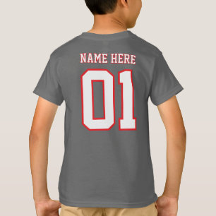 Camiseta CREA-TU-PROPIO diseño personalizado DIY Número de 