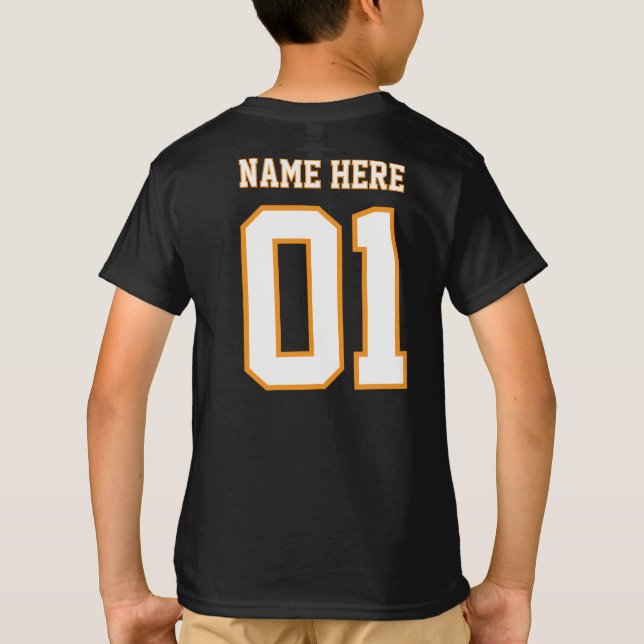 Camiseta CREA-TU-PROPIO diseño personalizado DIY Número de  (Reverso)