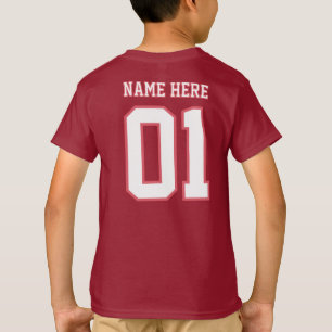 Camiseta CREA-TU-PROPIO diseño personalizado DIY Número de 