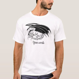 Camiseta Crea tu propio dragón negro