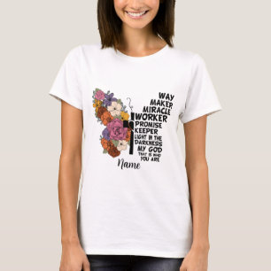 Camiseta Crea tu propio elogio a la mariposa floral