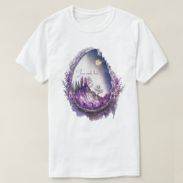 Camiseta Crea tu propio geoda de paisaje púrpura