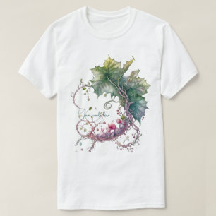Camiseta Crea Tu Propio Jarrón de Luna con Vid de Uva