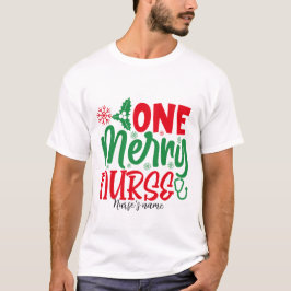 Camiseta Crea tu propio Navidad de enfermería
