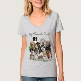 Camiseta Crea tu propio paquete de perro feliz con plantill