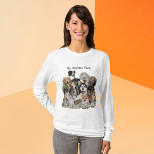 Camiseta Crea tu propio paquete de perro feliz con plantill