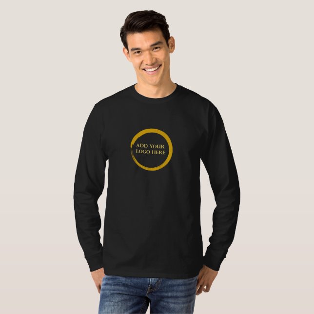 Camiseta Crea tu propio profesional de logotipo promocional (Anverso completo)