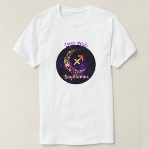 Camiseta Crea tu propio sagitario celeste púrpura