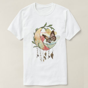 Camiseta Crea Tu Propio Soñador de Luna de Mariposa Boho