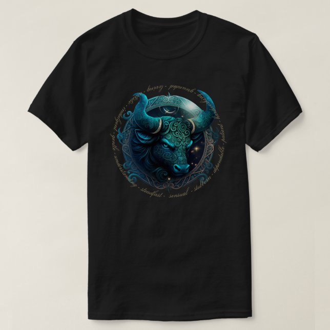 Camiseta Crea tu propio Taurus Zodiac Celestial (Diseño del anverso)