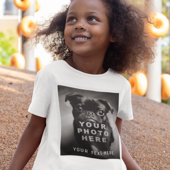 Camiseta Crea tu propio texto simple de foto y Personalizad (Subido por el creador)