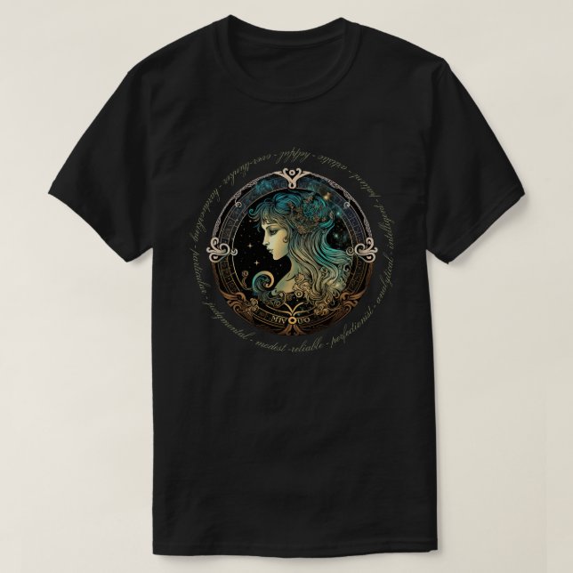 Camiseta Crea tu propio Virgo Celestial Zodiac (Diseño del anverso)
