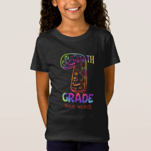 Camiseta Crea tu propio y colorido 7º Grader
