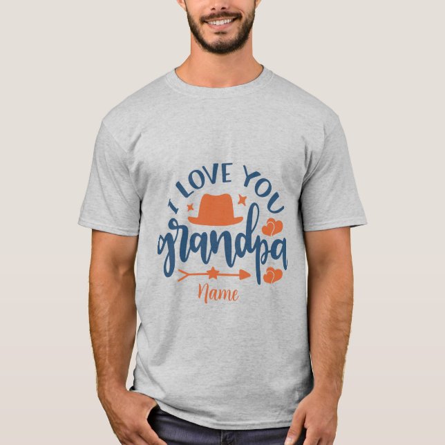 Camiseta Crea tu propio yo te amo abuelo (Anverso)
