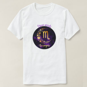 Camiseta Crea tu propio Zodiaco de Escorpio Celeste Púrpura