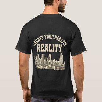 Camiseta CREA TU REALIDAD | Silueta de la Ciudad d