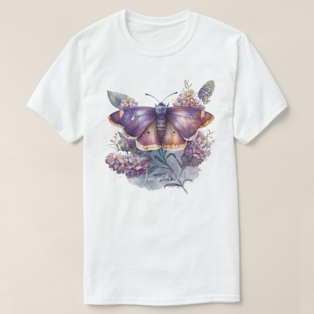 Camiseta Crea tus propias flores silvestres de mariposa noc (Diseño del anverso)