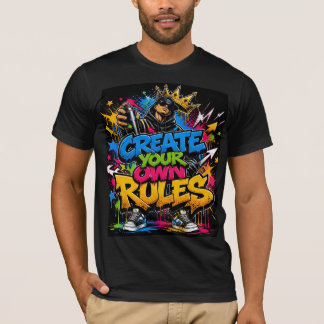Camiseta Crea tus Propias Reglas Graffiti Arte Callejero Ca