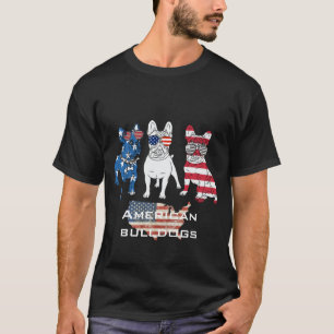 Camiseta Crea tus propios bulldoges americanos divertidos y