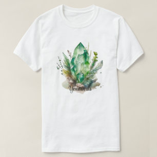 Camiseta Crea tus Propios Cristales de Color Verde Esmerald