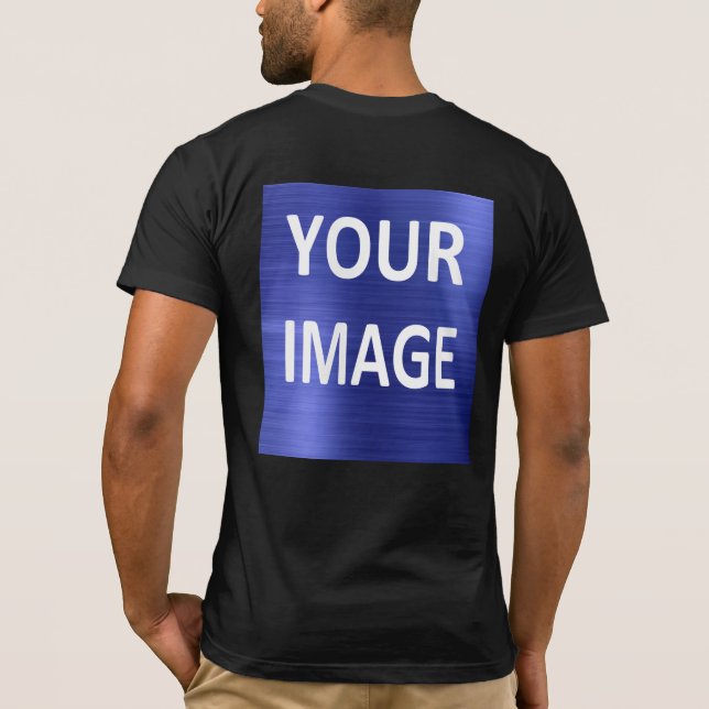 Camiseta Crea tus propios hombres negros (Reverso)