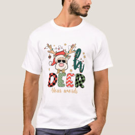 Camiseta Crea tus propios Oh Navidades de renos de ciervos