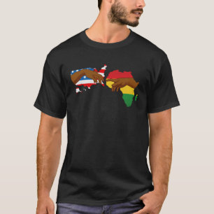 Camiseta Creación de Adam Black Orgulloso African Roots Mel