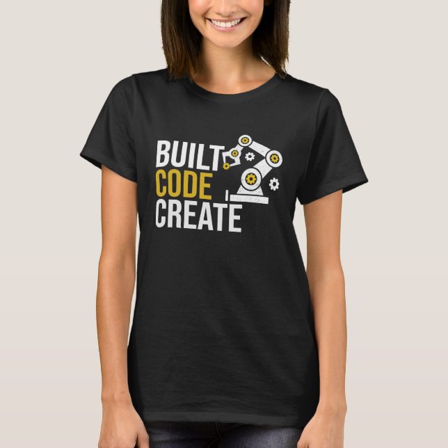 Camiseta Creación de código creado Automatización Programac (Anverso)
