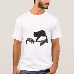 Camiseta Creación de gato gráfico bordado en PNG - Moderno