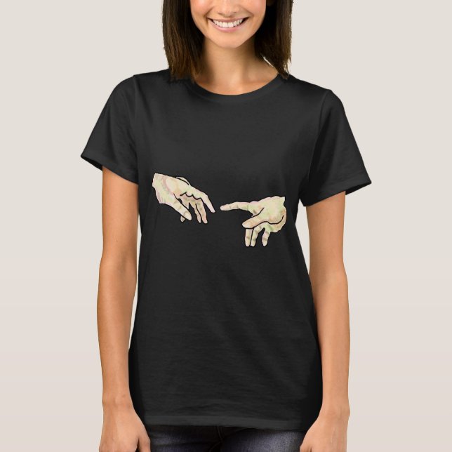 Camiseta Creación de las manos de Adán (Anverso)