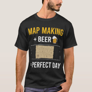Camiseta Creación de mapas Cartografía Cartógrafo