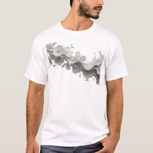 Camiseta Creación de obra de arte de FLOR ABSTRACTA expresi