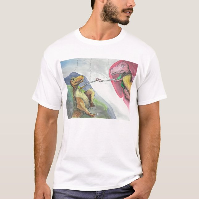 Camiseta "Creación de T-Rex " (Anverso)