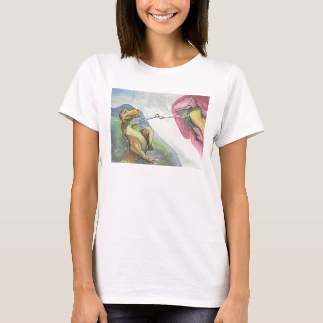 Camiseta "Creación de T-Rex " (Anverso)