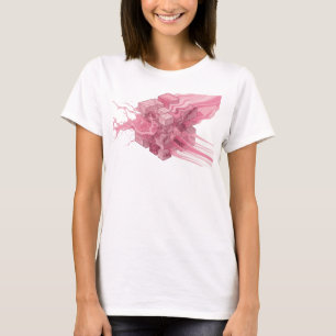 Camiseta Creación personalizada de cubos abstractos rosados